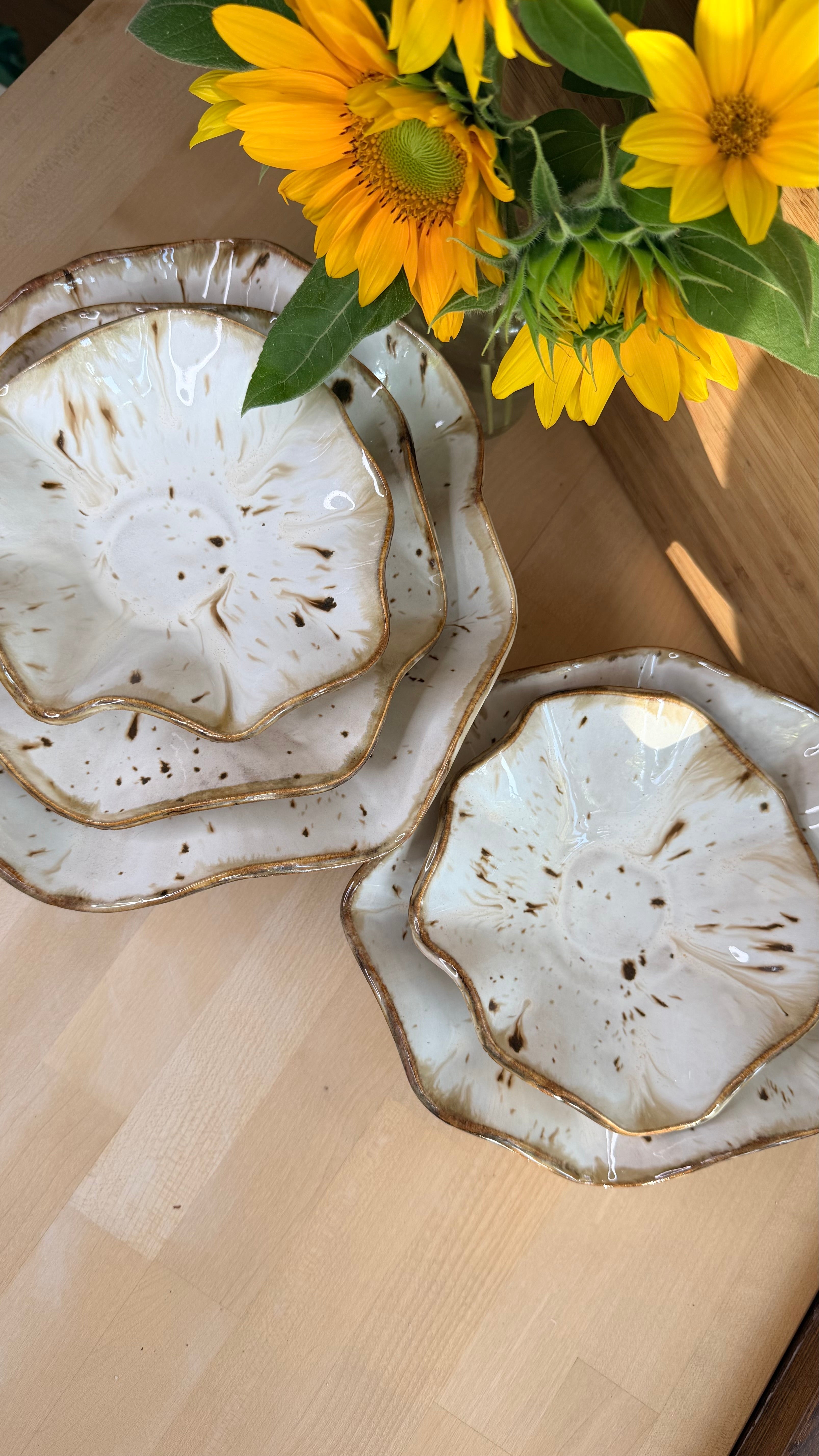 Parasol Mushroom Bowl Collection — Set of 3 bowls ✨